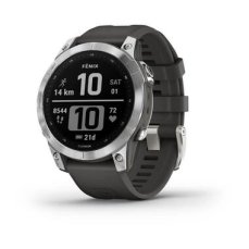Garmin fenix 7 Pro Glass stříbrno-šedá / Chytré hodinky / GPS / 1.3" dotykový displej / mapy / BT / WiFi / voděodolné (010-02540-01)