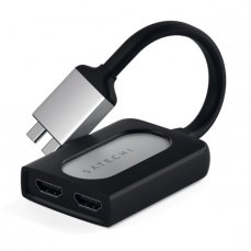 Satechi TYPE-C Dual HDMI Adapter - Silver