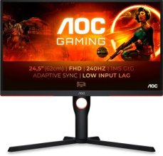 24.5" AOC 25G3ZM / VA / 1920 x 1080 / 3000:1 / 300cd /  1 ms / HDMI / DP / 3.5 Jack / VESA (25G3ZM/BK)