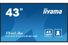 43" IIYAMA ProLite LH4375UHS-B1AG čierna / IPS / 3840x2160 / 16:9 / 8ms / 1200:1 / 500cd / repro / HDMI / DP (LH4375UHS-B1AG)