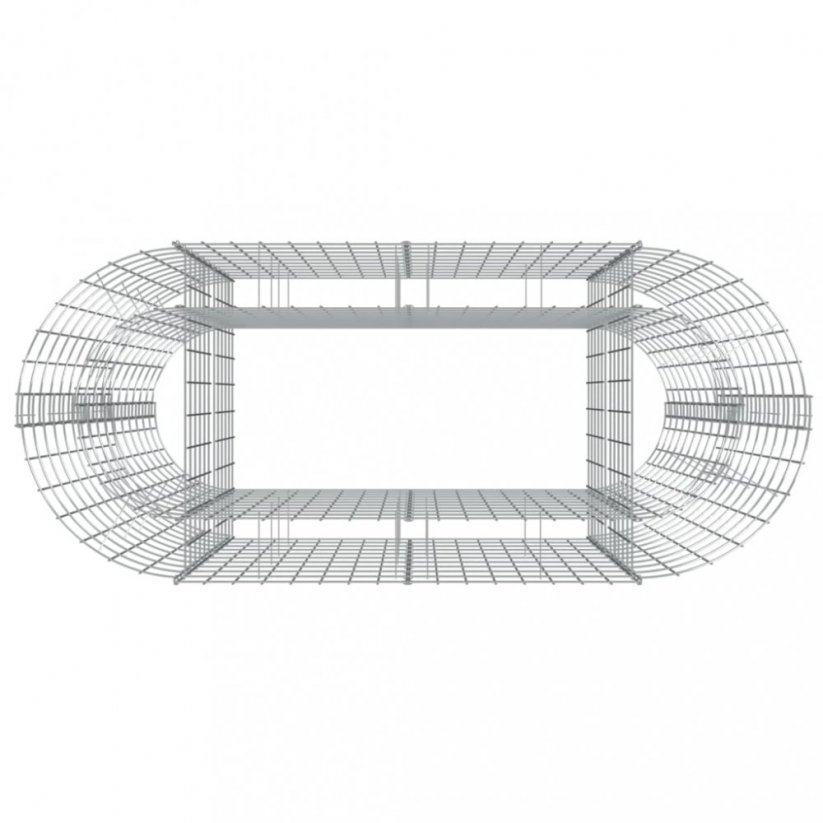 Gabionový vyvýšený záhon Dekorhome 610x50x100 cm