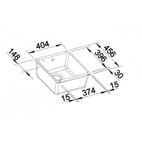 BLANCO SUBLINE 375-U drez magnólia lesklá 523727