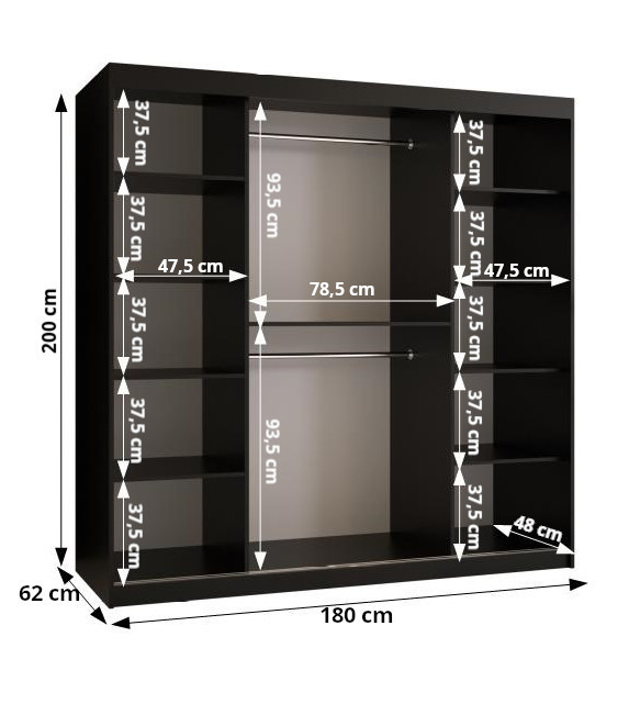 Šatní skříň Abi Plecionka Wiedenska 2 Barva korpusu: Bílá, Rozměry: 150 cm, Dveře: Bílá