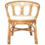 Jídelní židle přírodní ratan / plátno Dekorhome Hnědá
