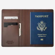 Nomad Passport Wallet Traditional with Tile, brown