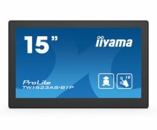 15" IIYAMA ProLite TW1523AS-B1P / IPS / 1920 x 1080 / 16:9 / 30 ms / 385 cd / 1000:1 / HDMI / USB / Repro / Dotyk (TW1523AS-B1P)