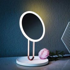iQtech iMirror Balet ružová / kozmetické Make-Up zrkadlo nabíjacie s LED Line osvetlením (IQ00104)