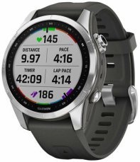 Garmin fenix 7S strieborno-čierna / Chytré hodinky / GPS / 1.2 / mapy / BT / WiFi / 10 ATM (010-02539-01)