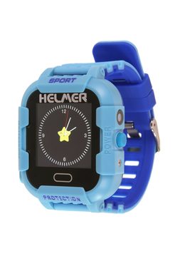 HELMER LK 708 modrá / detské hodinky s GPS lokátorom / dotykový / micro SIM / IP67 / kompatibilný s Android a iOS (Helmer LK 708 B)