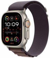 Apple Watch Ultra 2 GPS+Cellular 49mm Titanové telo - Indigový remienok Alpský ťah (L) / 165-210mm (MREW3F)