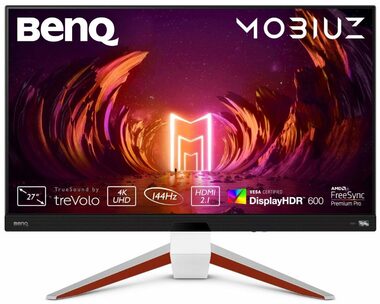 27" BenQ Mobiuz EX2710U biela / LED / 3840x2160 / IPS / 16:9 / 1ms / 1000:1 / 300cd-m2 / HDMI + DP / VESA (9H.LKTLA.TBE)