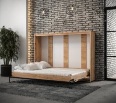 Vyklápěcí postel Case Loft Black - Poziomy Rozměr: 140x200 cm