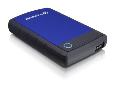 Transcend StoreJet 25H3 2TB externí HDD / 5400ot. / 2.5" / USB 3.0 / nárazuvzdorný / modrá (TS2TSJ25H3B)