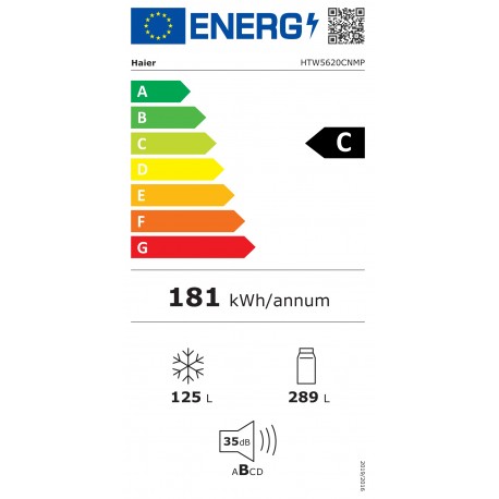 Chladnička s mrazničkou Haier HTW5620CNMP