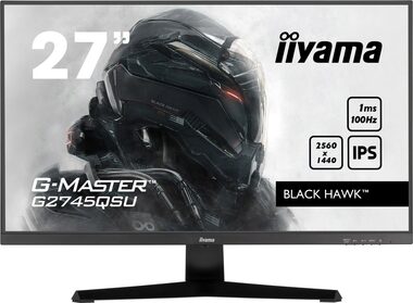 27" IIYAMA G-Master G2745QSU-B1 čierna / IPS / 2560x1440 / 16:9 / 1ms / 1300:1 / 250cd / repro / HDMI / DP (G2745QSU-B1)