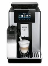 DeLonghi ECAM 610.55.SB PrimaDonna Soul strieborná / Automatický kávovar / 1450W / 19 bar (ECAM 610.55.SB)