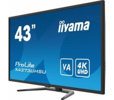 43" IIYAMA ProLite X4373UHSU-B1 / VA / 3840 x 2160 / 4000:1 / 400cd / 8ms / HDMI+DP+mDP / VESA (X4373UHSU-B1)