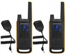 Motorola TLKR T82 Extreme RSM Pack / 2x vysílačka / LCD / dosah 10km / 16 kanálů + 121 kódů (B8P00811YDZMAG)