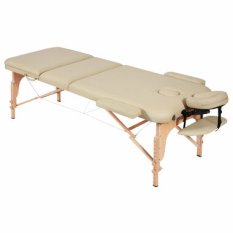 NAIPO MGBC-302 hnědá / Masážní stůl / Skládací / Nosnost 270 kg / 185 x 70 x 63-88 cm / Hmotnost 16.8 kg (712376780157)