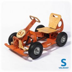 GOCar šlapací auto malé - oranžová / Velikost S / Nosnost 50 Kg / od 3 let (GCSR)
