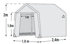 Náhradní plachta pro fóliovník 1,8x2,4 m PE Dekorhome