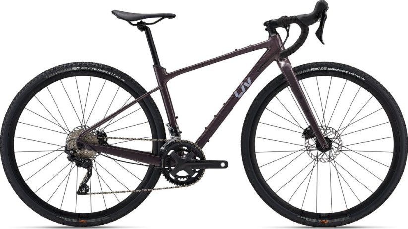 LIV Devote 1 Charcoal Plum 2024 Průměr kol: 28" (700C), Výška rámu: (50 cm), Velikost rámu: L: SKLADEM