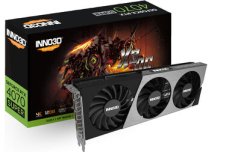 Inno3D GeForce RTX 4070 SUPER X3 OC 12GB / 1980 - 2505 MHz / 12GB GDDR6x / 192-bit / 1x HDMI + 3x DP / (16) (N407S3-126XX-186162L)