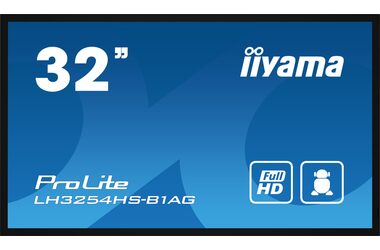 31.5 IIYAMA Prolite LH3254HS-B1AG čierna / IPS / 1920 x 1080 / 16:9 / 8ms / 1200:1 / 500cd / repro / VGA / DVI / HDMI (LH3254HS-B1AG)