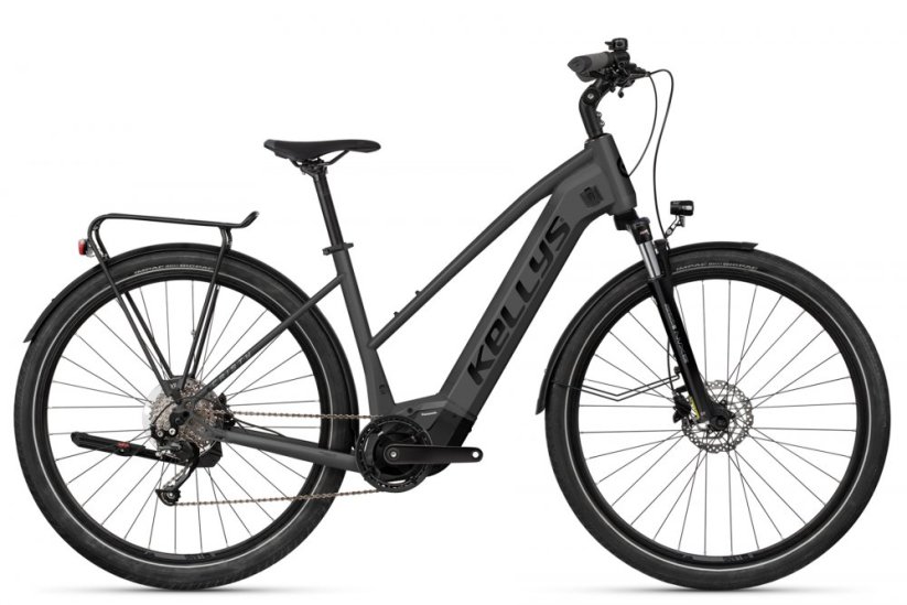 KELLYS E-Cristy 30 Anthracite 28" 725Wh 2023/24 Průměr kol: 28" (700C), Výška rámu: (16"=40cm), Velikost rámu: S: SKLADEM