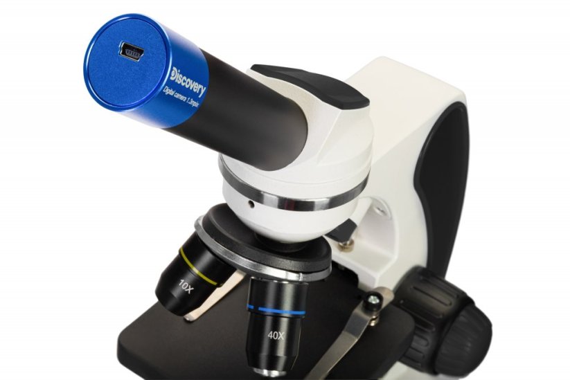 Mikroskop so vzdelávacou publikáciou Discovery Pico Polar