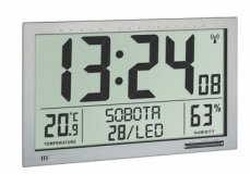 TFA 60.4517.54 - Nástenné DCF hodiny s teplomerom a vlhkomerom - veľkosť XL (TFA60.4517.54)
