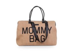 Childhome Přebalovací taška Mommy Bag Raffia Look / 55 x 30 x 40 cm / nosnost 5 kg (CWMBBRA)