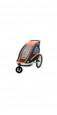 Dětský vozík za kolo KTM Trailer Carry More (Jogger Kit + 360°kolečko) Oranžová 2 děti
