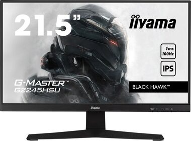 22" IIYAMA G-Master G2245HSU-B1 černá / IPS / 1920x1080 / 16:9 / 1ms / 1000:1 / 250cd / repro / HDMI / DP (G2245HSU-B1)