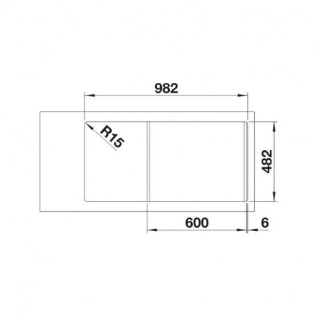 BLANCO LIVIT XL 6 S drez leštená nerez 518519