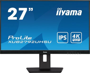 27" IIYAMA Prolite XUB2792UHSU-B5 černá / IPS / 3840x2160 / 16:9 / 4ms / 1000:1 / 350cd / repro / DVI / HDMI / DP (XUB2792UHSU-B5)