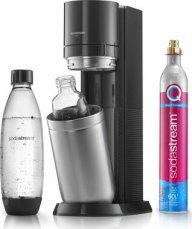 SodaStream DUO černá / výrobník sody / 1x plastová láhev 1 L / 1x skleněná láhev 1 L / 1x CO2 plyn (1016812411)