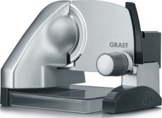 Graef SKS500 stříbrná / elektrický kráječ potravin / 170 W / průměr nože 170 mm / tloušťka řezu 0-30 mm (724505)