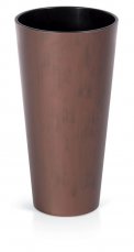 Prosperplast Kvetináč s vložkou TUBUS Slim Corten 400x762 mm, medený vzhľad