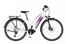 4EVER HARMONY ELITE TREK (bílá/růžová) 2022 Průměr kol: 28" (700C), Výška rámu: (18" = 46 cm), Velikost rámu: M: SKLADEM