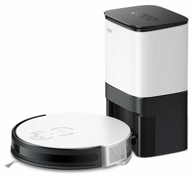 TP-LINK Tapo RV10 Plus bílá / Robotický vysavač + základna / vysávání  mopování / WiFi / BT / 2600 mAh / HEPA (Tapo RV10 Plus)