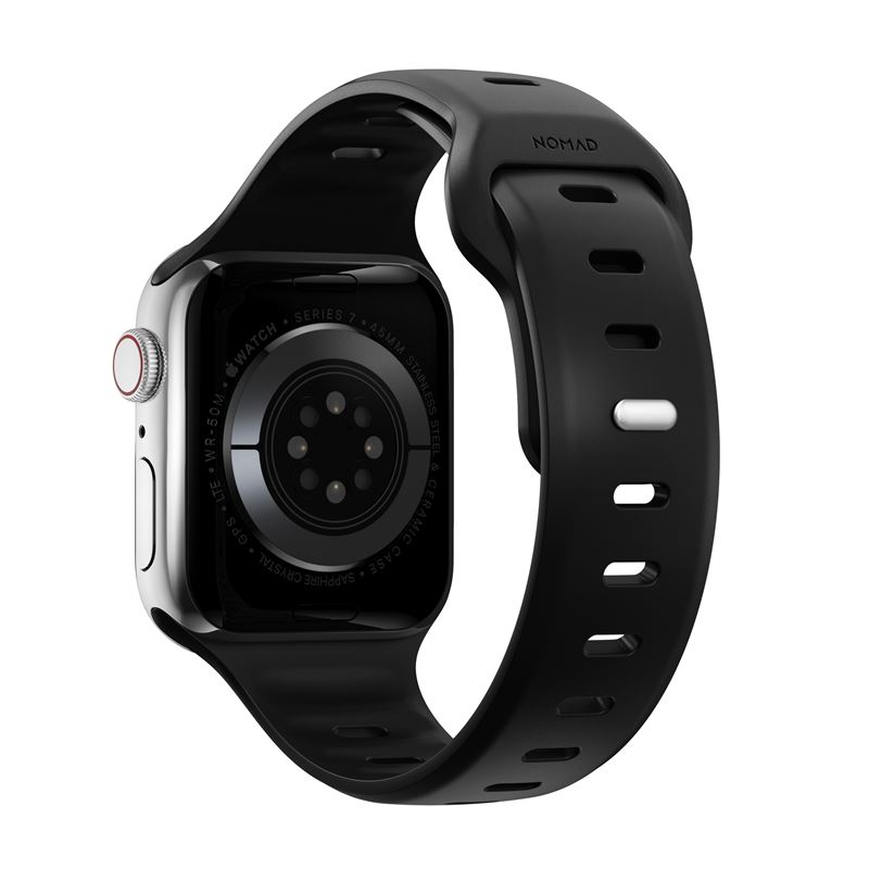 Nomad Sport Slim Strap M/L, black - Apple Watch Ultra (49mm) 8/7 (45mm)/6/SE/5/4 (44mm)/3/2/1 (42mm)