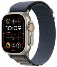 Apple Watch Ultra 2 GPS+Cellular 49mm Titanové tělo - Modrý řemínek Alpský tah (M) / 145-190mm (MREP3F)