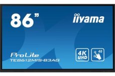 86" IIYAMA ProLite  TE8612MIS-B3AG černá / VA / 3840x2160 / 16:9 / 8ms / 4000:1 / 400cd / repro / VGA / HDMI / USB-C (TE8612MIS-B3AG)