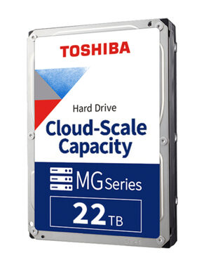 Toshiba Enterprise Capacity MG10 22TB 512e / HDD / 3.5 / SATA 6Gbits / 512MB cache / 7 200 rpm / Interné / 5y (MG10AFA22TE)