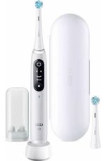 Oral-B iO Series 6 White Alabaster / Elektrická zubná kefka / magnetické iO / 5 režimov / AI / OLED (445234)