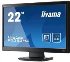 22" IIYAMA P2252HS / LED / 1920 x 1080 / TN / 16:9 / 5ms / 5M:1 / 225cd-m2 / DVI+HDMI+VGA / VESA / repro / Černý (E2273HDS-B1)