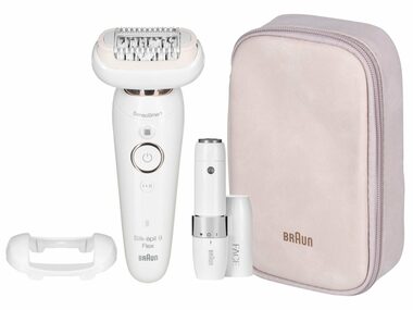 Braun Silk-épil 9 Flex SES 9003 3D bílá / epilátor / až 50 min provoz / 40 pinzet / 2 rychlosti (8700216020275)