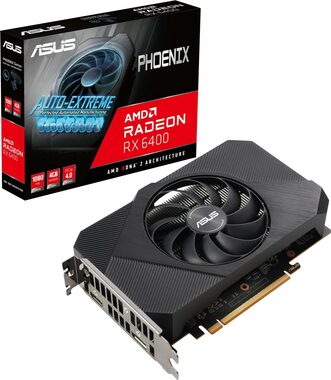 ASUS Radeon RX 6400 4GB / 2321 MHz / 4GB GDDR6 / 64-bit / 1xHDMI + 1x DP (90YV0H91-M0NA00)