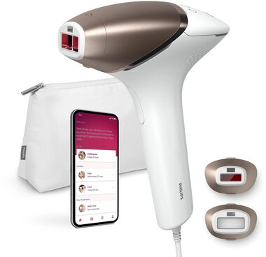 Philips Lumea Prestige IPL 8000 BRI945/00 bílá / IPL epilátor / 5 režimů / počet záblesků: 450000 / 2 nástavce (BRI945/00)